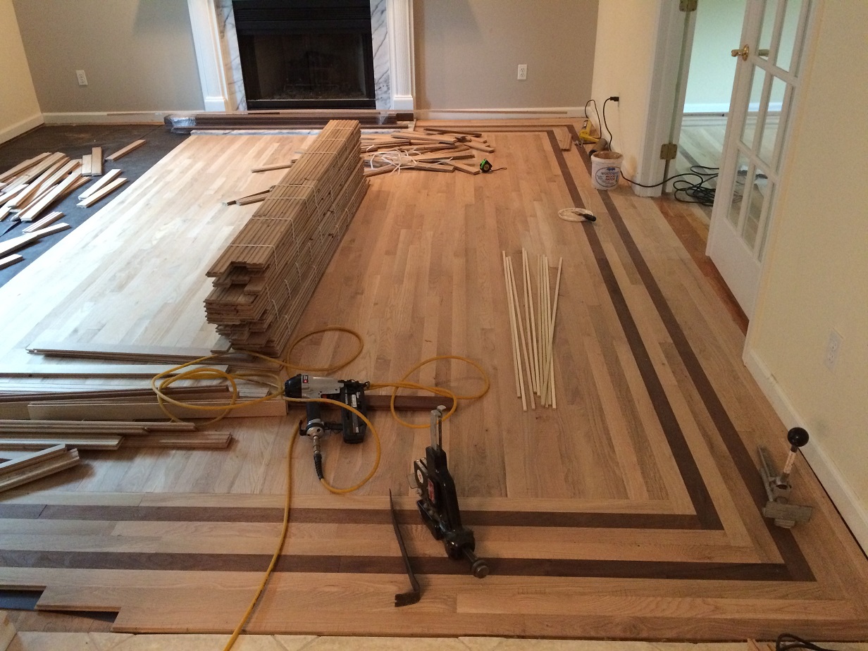 Wood Floor Border Inlay — Galvez Construction Pontotoc MS