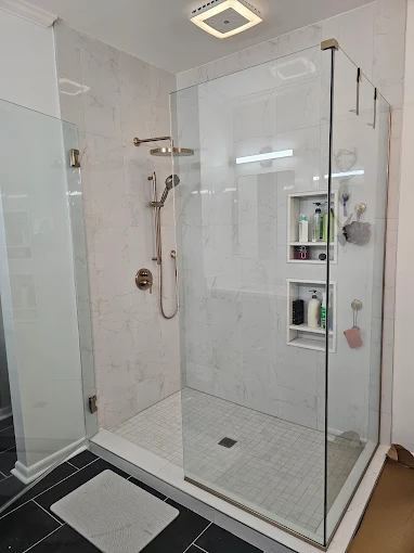 Best Home Remodeling Tupelo MS - Customer Home Shower installation by Galvez remodelling