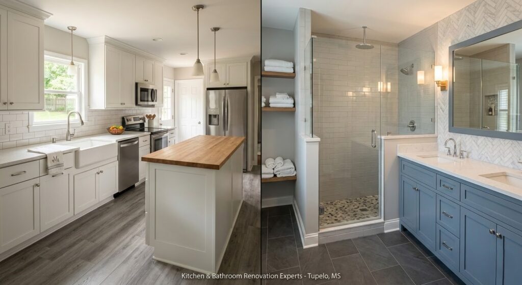 Kitchen and bathroom remodelling By Galvez Construction and remodeling LLC