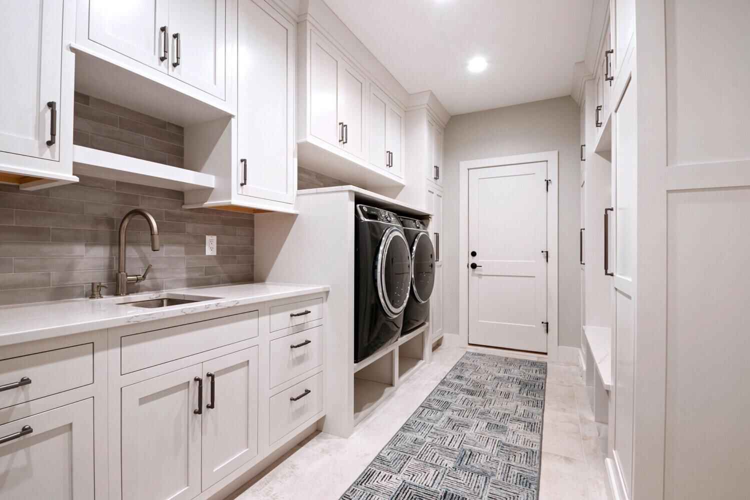 Laundry room and mudroom combination design North Mississippi